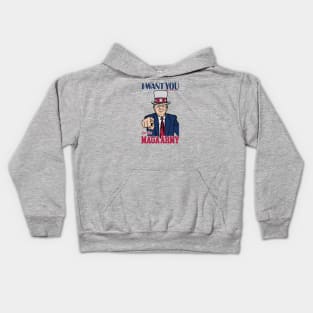 Donald Trump - I Want You for the MAGA Army Kids Hoodie